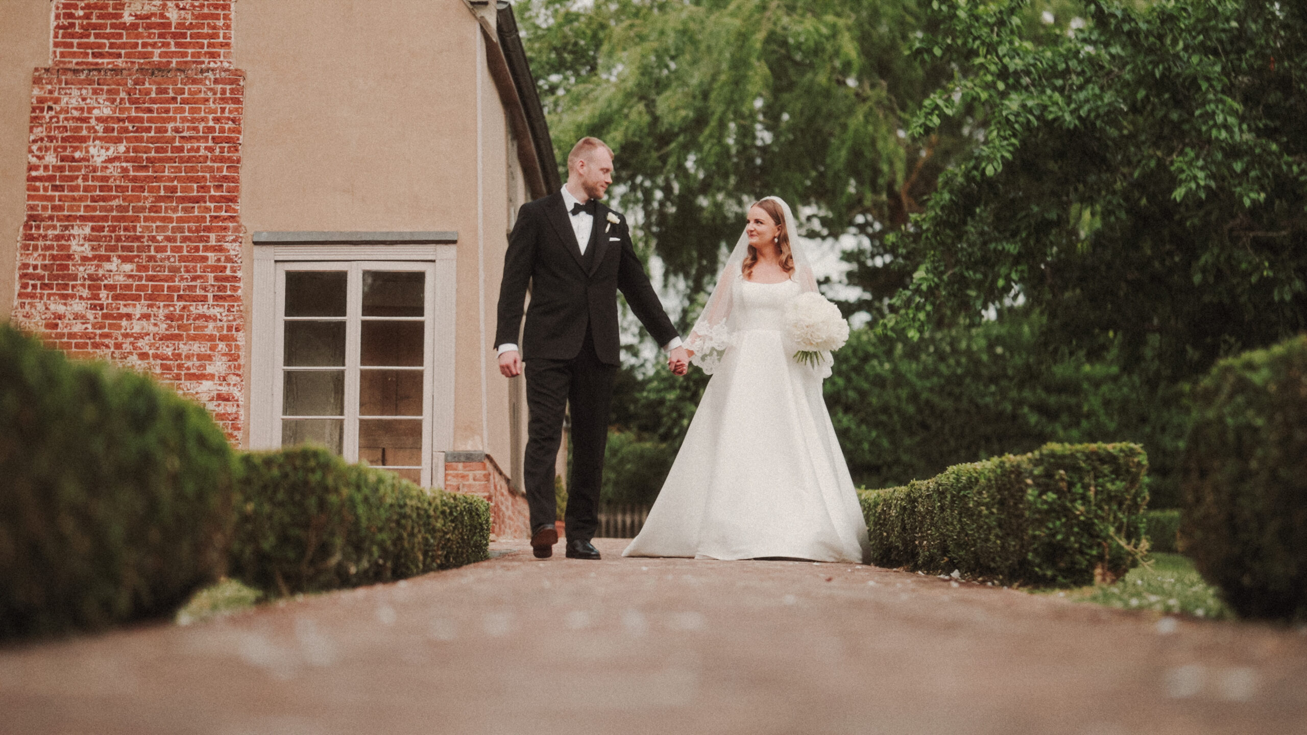 Ross & Olivia wedding film still