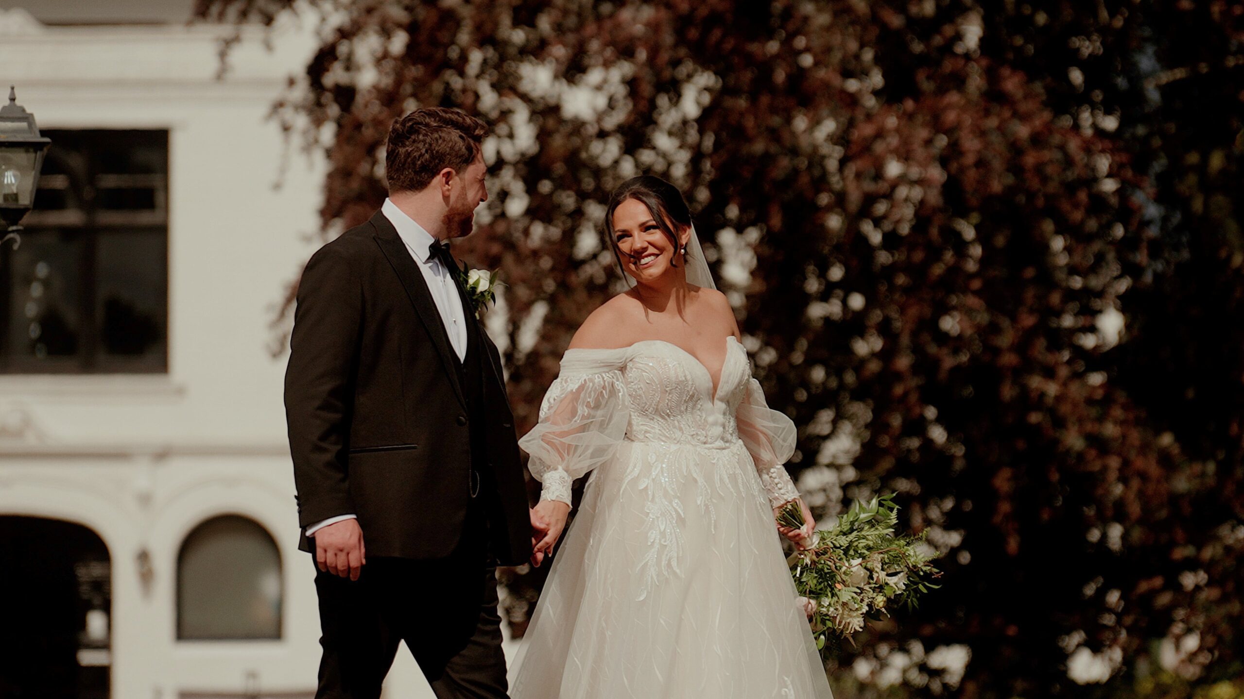 Douglas & Hannah wedding film still